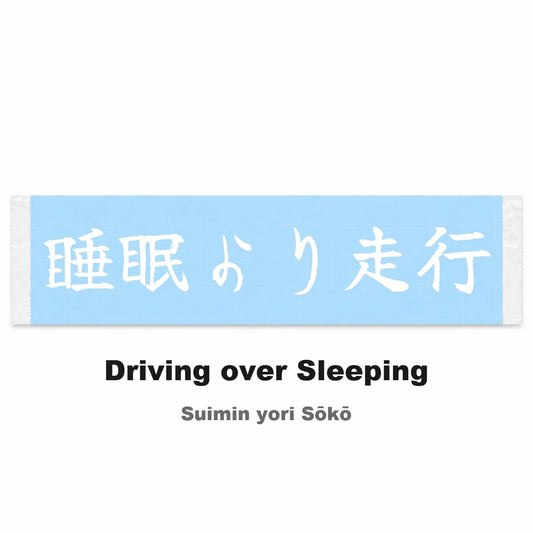 Driving Over Sleeping Japanese Kanji JDM Vinyl Decal Sticker - Image 2