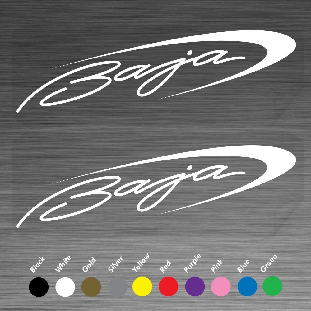 Baja Boat Outboard Motor Marine Decals Vinyl Stickers One Pair A Set of 2