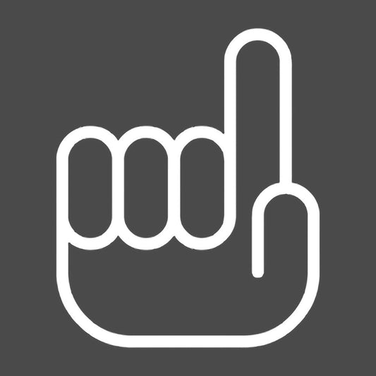 The Shocker Pointing finger Vinyl Decal Sticker