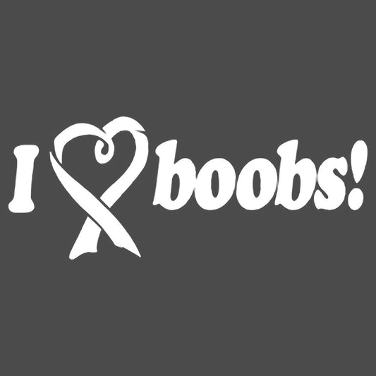 JDM I Love Boobs Vinyl Decal Sticker