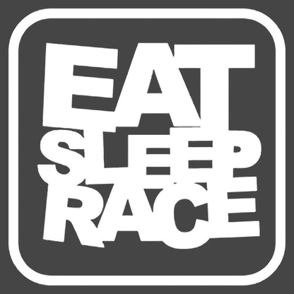 Eat Sleep Race Vinyl Decal Sticker