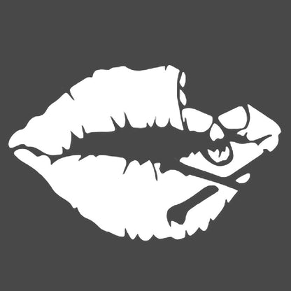 Death Kiss Vinyl Decal Sticker