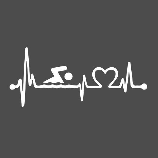 JDM I Love Swimming Vinyl Decal Sticker