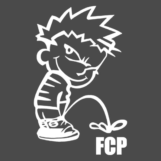 Calvin pisses FC PORTO Humorous Vinyl Decal Sticker