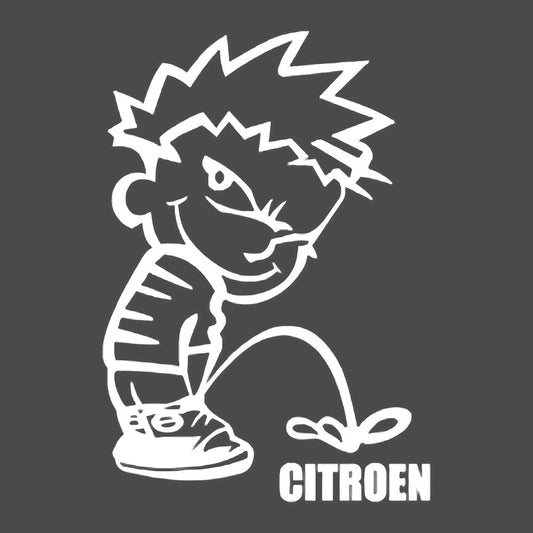 Calvin pisses CITROEN Humorous Vinyl Decal Sticker