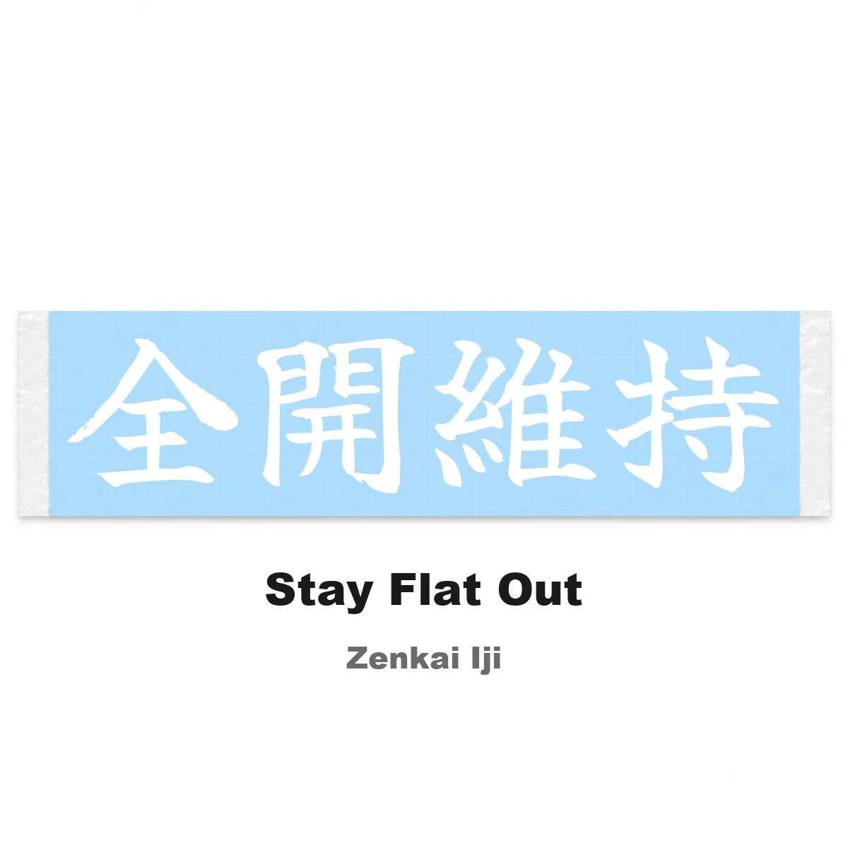 Stay Flat Out Japanese Kanji JDM Vinyl Decal Sticker - Image 2