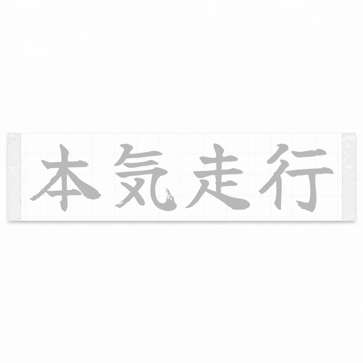 Serious Driving Japanese Kanji JDM Vinyl Decal Sticker - Silver Color