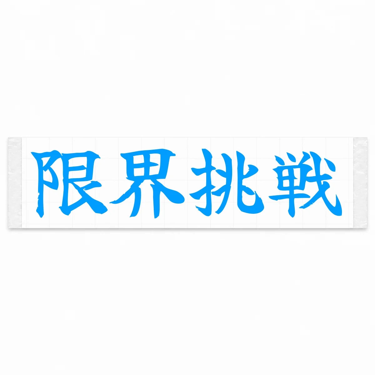 Challenge the Limit Japanese Kanji JDM Vinyl Decal Sticker - Blue Color