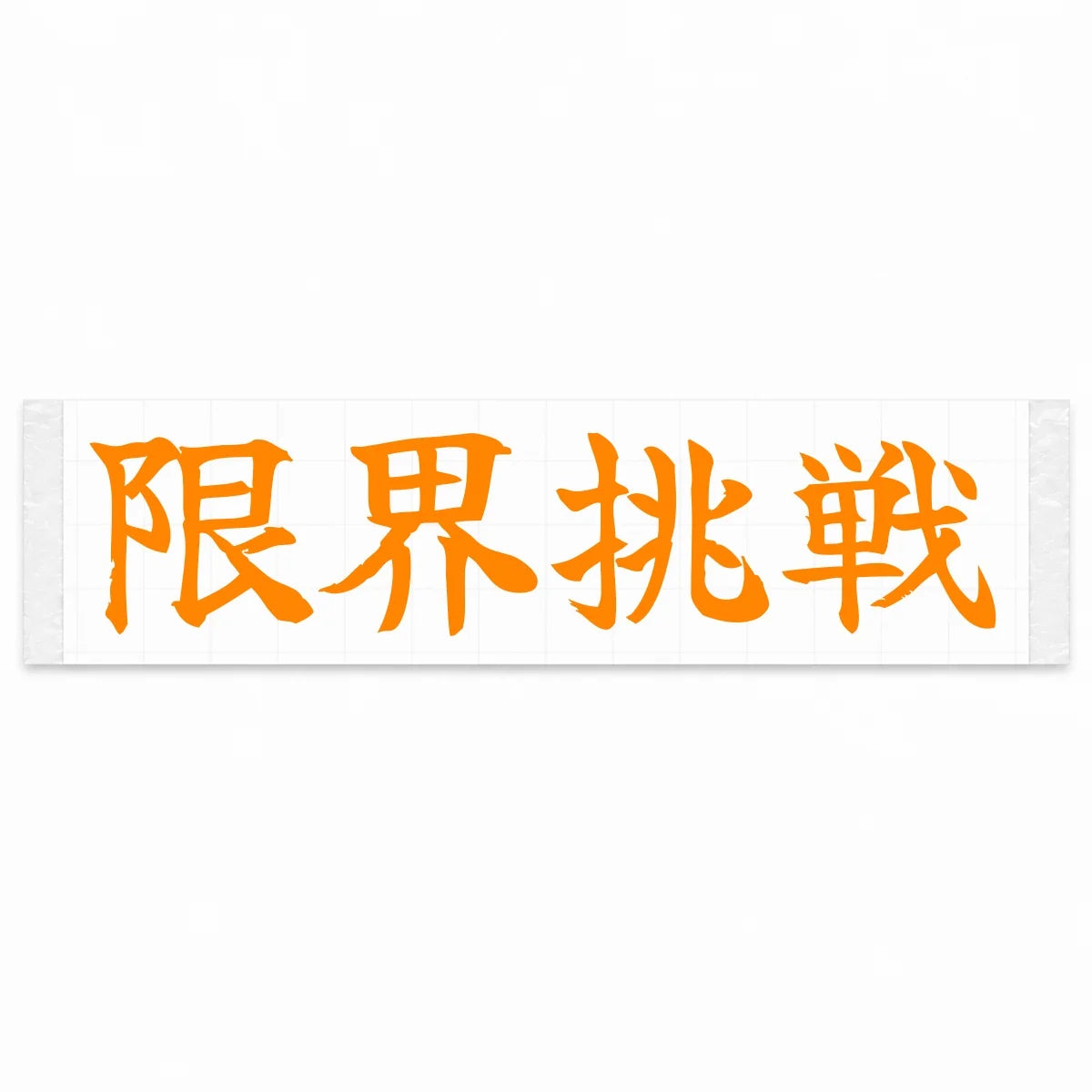 Challenge the Limit Japanese Kanji JDM Vinyl Decal Sticker - Orange Color