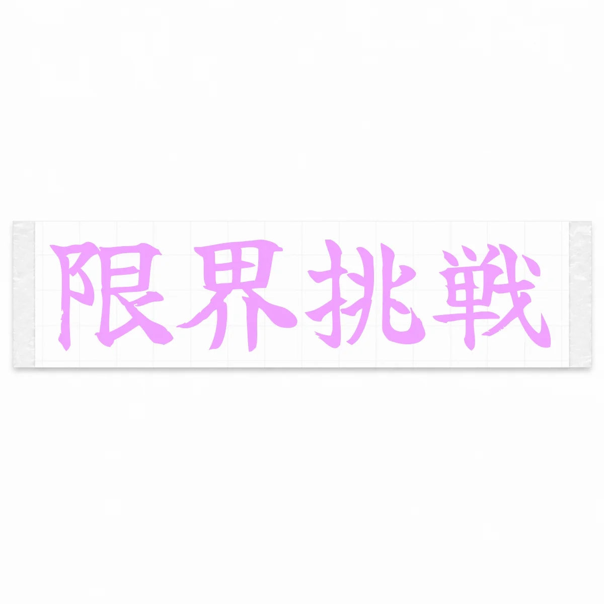 Challenge the Limit Japanese Kanji JDM Vinyl Decal Sticker - Pink Color