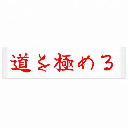 Master the Road Japanese Kanji JDM Vinyl Decal Sticker - Red Color