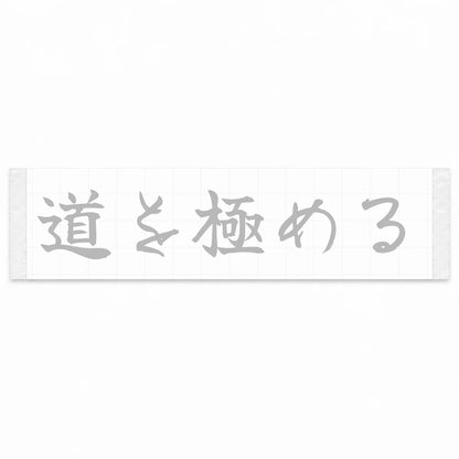 Master the Road Japanese Kanji JDM Vinyl Decal Sticker - Silver Color