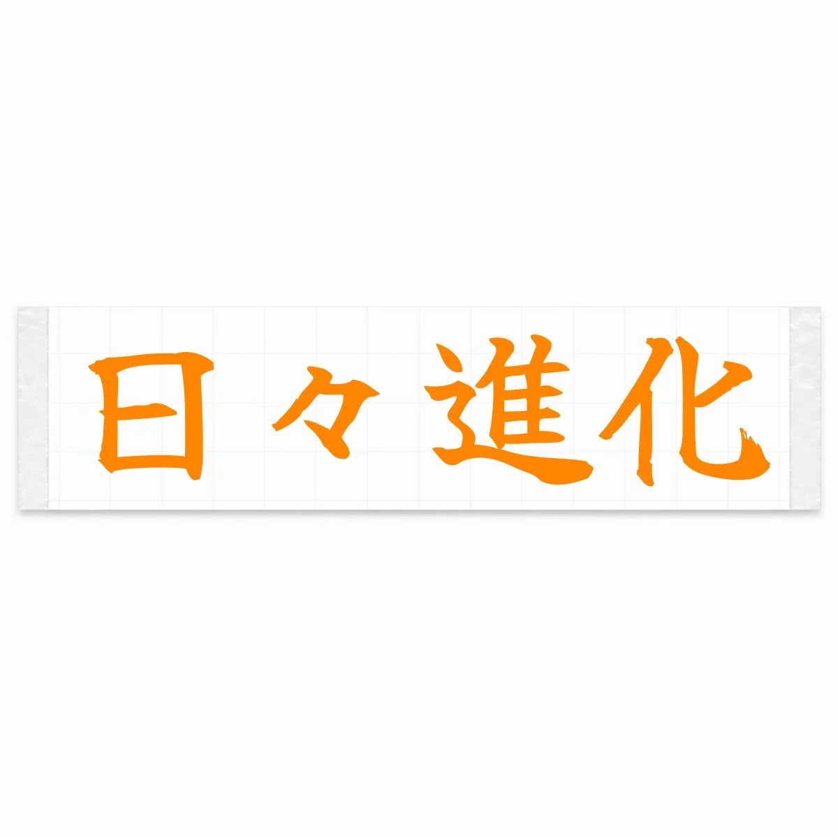 Evolving Every Day Japanese Kanji JDM Vinyl Decal Sticker - Orange Color