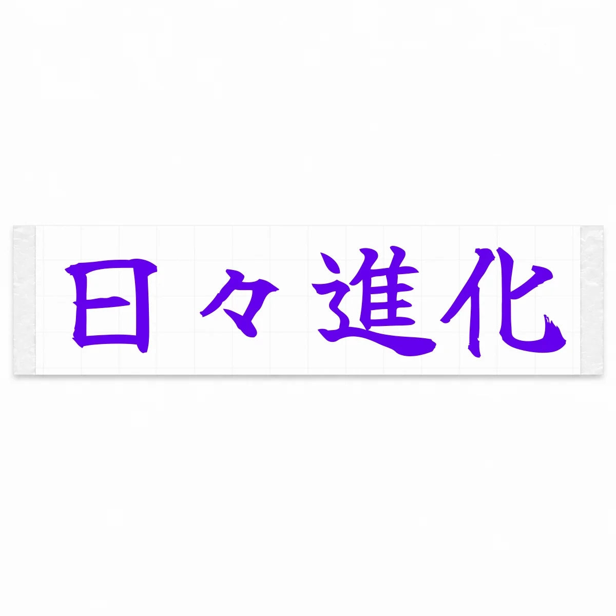 Evolving Every Day Japanese Kanji JDM Vinyl Decal Sticker - Purple Color