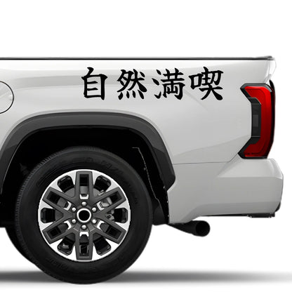 Enjoy Nature Japanese Kanji JDM Vinyl Decal Sticker - Image 4