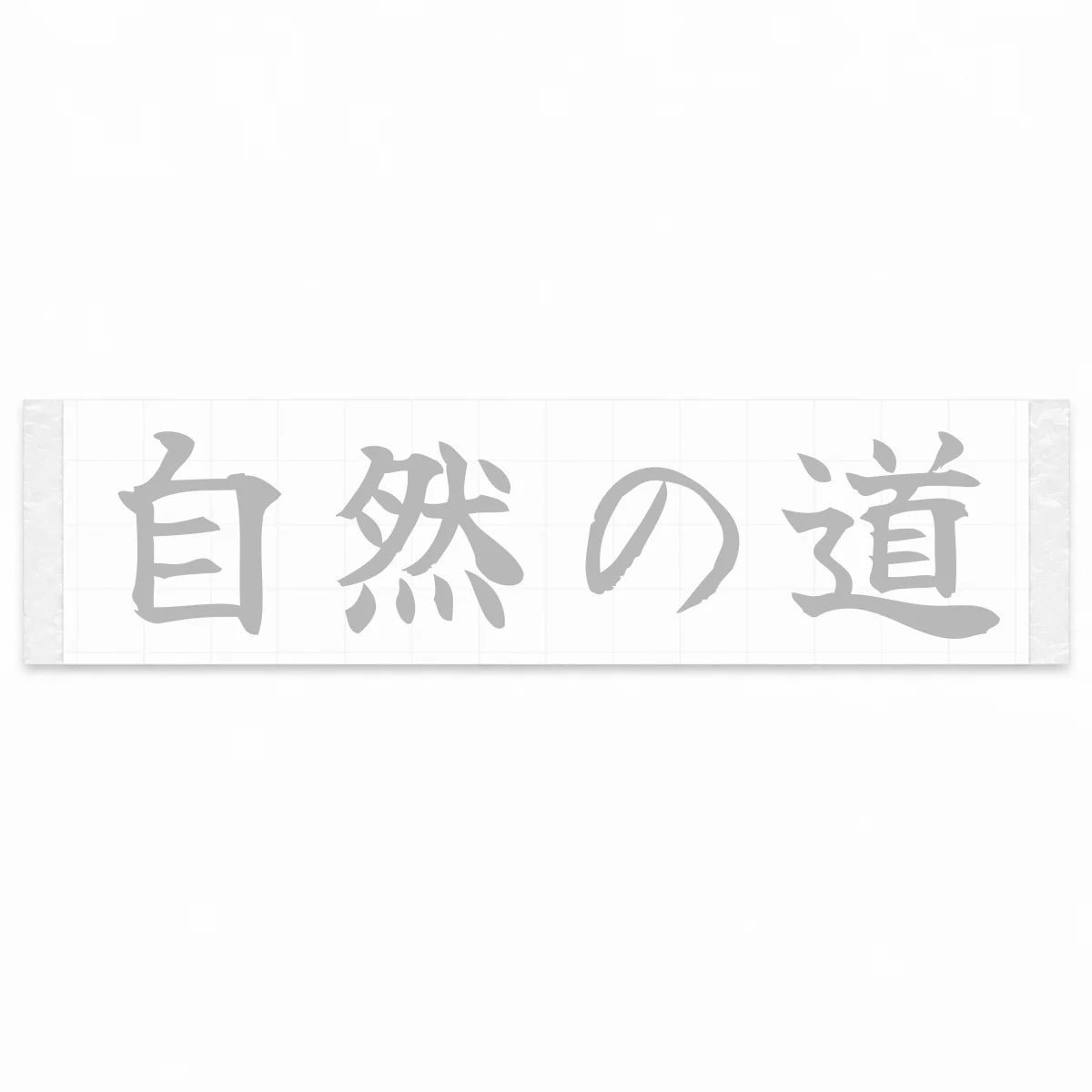 Nature's Road Japanese Kanji JDM Vinyl Decal Sticker - Silver Color