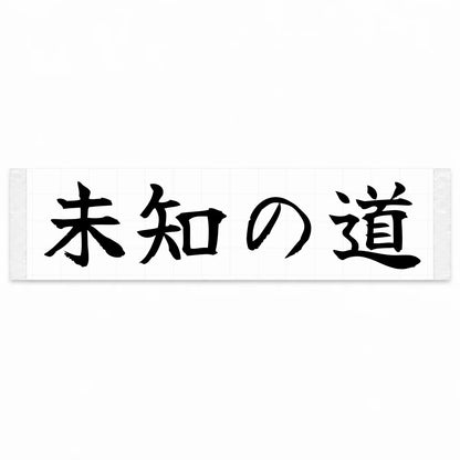 Unknown Road Japanese Kanji JDM Vinyl Decal Sticker - Black Color