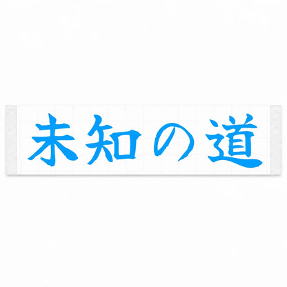 Unknown Road Japanese Kanji JDM Vinyl Decal Sticker - Blue Color
