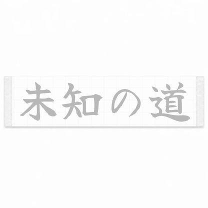 Unknown Road Japanese Kanji JDM Vinyl Decal Sticker - Silver Color