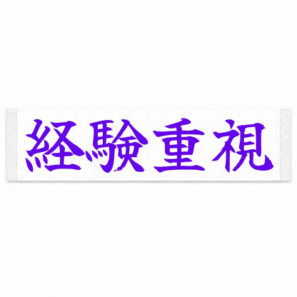 Experience Matters Japanese Kanji JDM Vinyl Decal Sticker - Purple Color
