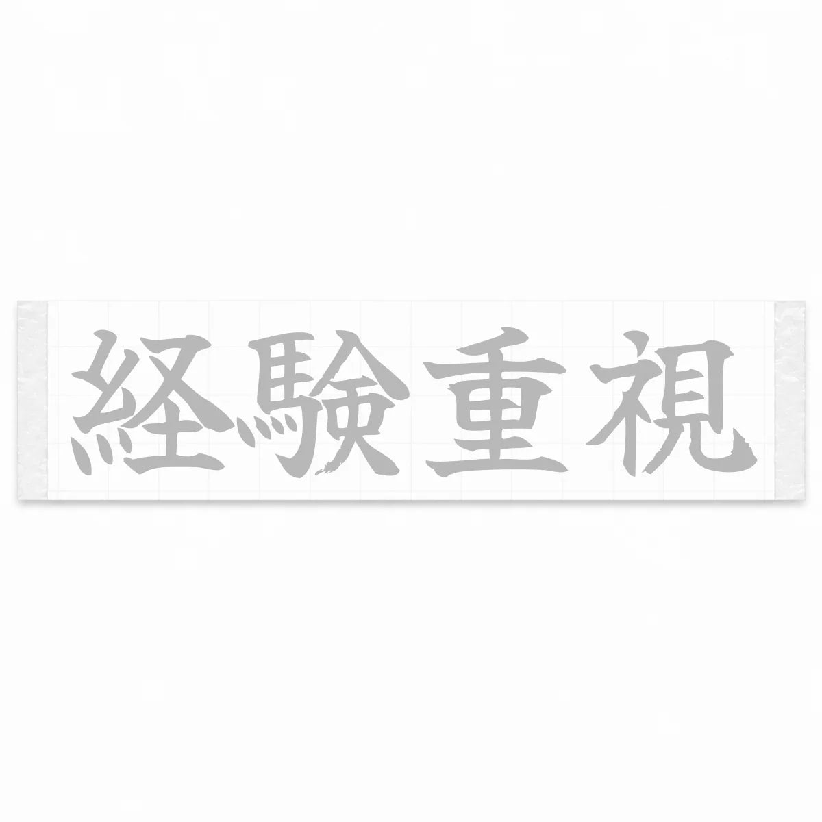 Experience Matters Japanese Kanji JDM Vinyl Decal Sticker - Silver Color
