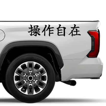 Control at Will Japanese Kanji JDM Vinyl Decal Sticker - Image 4