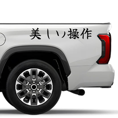 Beautiful Control Japanese Kanji JDM Vinyl Decal Sticker - Image 4