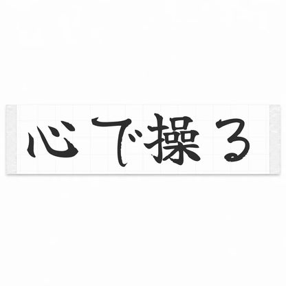 Drive With Your Heart Japanese Kanji JDM Vinyl Decal Sticker - Matte Black Color