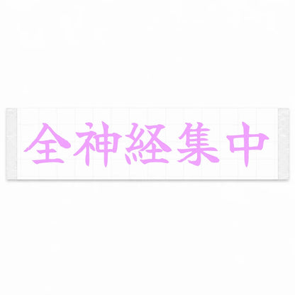 Complete Focus Japanese Kanji JDM Vinyl Decal Sticker - Pink Color