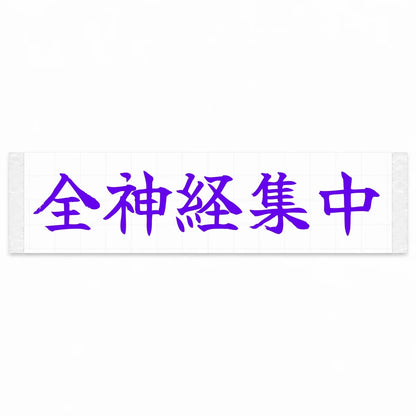 Complete Focus Japanese Kanji JDM Vinyl Decal Sticker - Purple Color