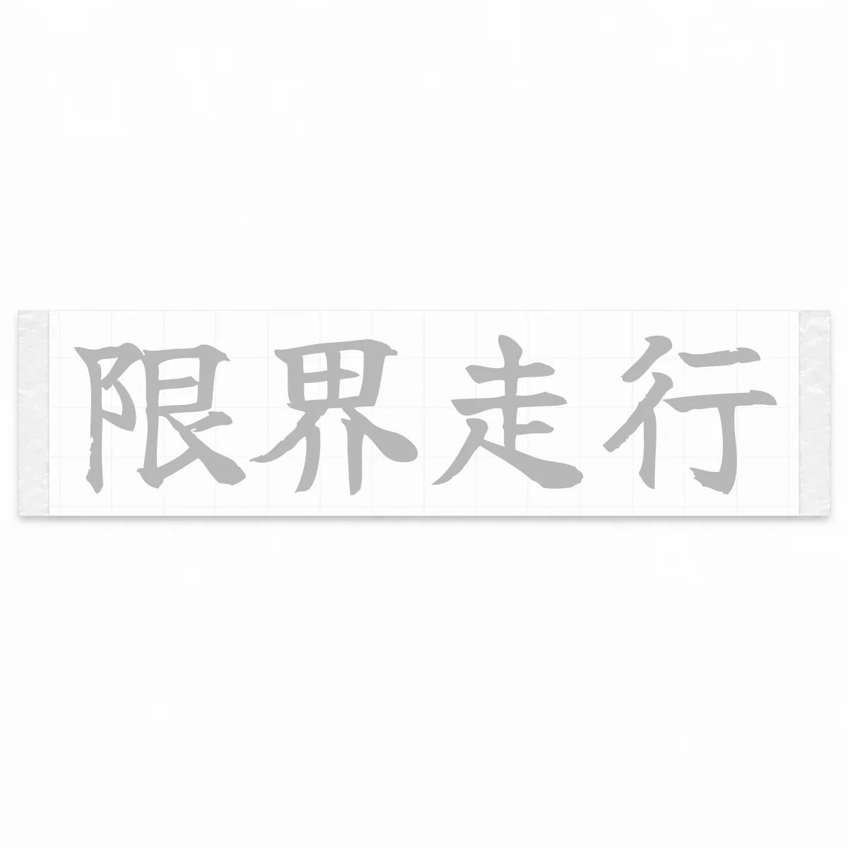 Driving at the Limit Japanese Kanji JDM Vinyl Decal Sticker - Silver Color