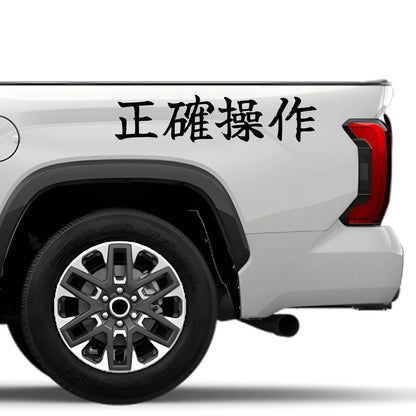 Precise Inputs Japanese Kanji JDM Vinyl Decal Sticker - Image 4