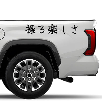 The Fun of Control Japanese Kanji JDM Vinyl Decal Sticker - Image 4