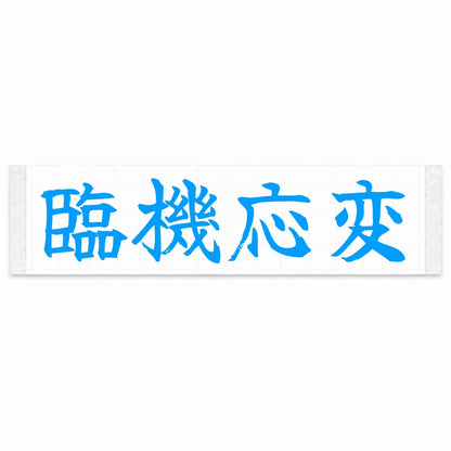 Adapt on the Fly Japanese Kanji JDM Vinyl Decal Sticker - Blue Color