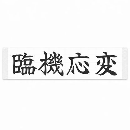 Adapt on the Fly Japanese Kanji JDM Vinyl Decal Sticker - Matte Black Color