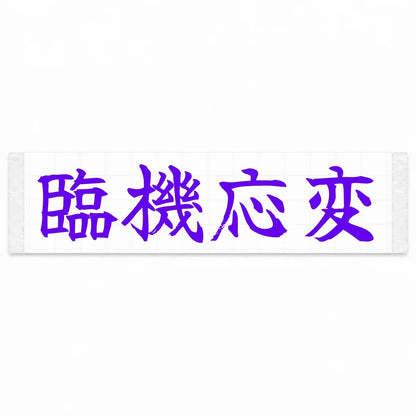 Adapt on the Fly Japanese Kanji JDM Vinyl Decal Sticker - Purple Color