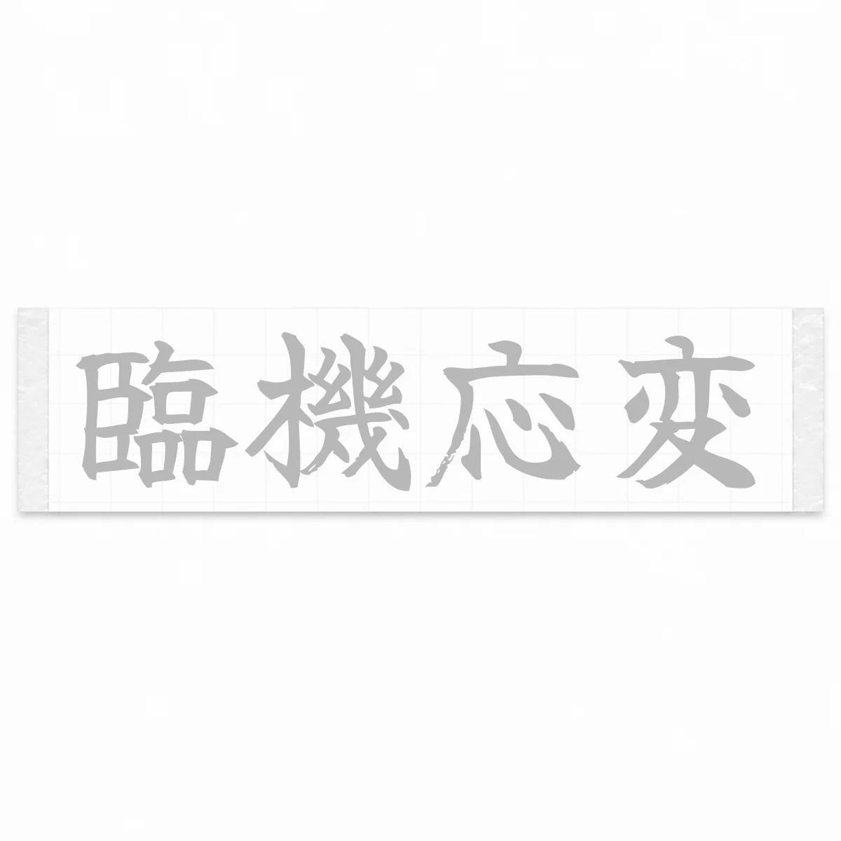 Adapt on the Fly Japanese Kanji JDM Vinyl Decal Sticker - Silver Color