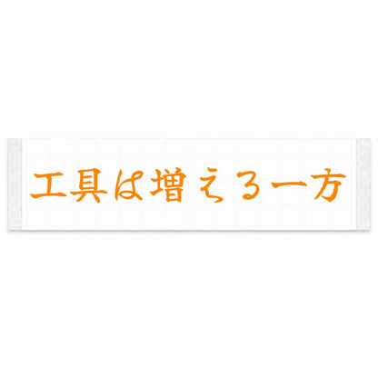 Tools Only Multiply Japanese Kanji JDM Vinyl Decal Sticker - Orange Color