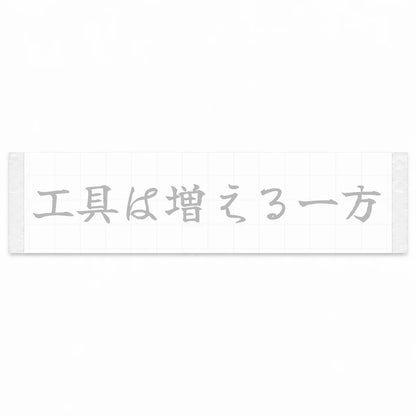 Tools Only Multiply Japanese Kanji JDM Vinyl Decal Sticker - Silver Color