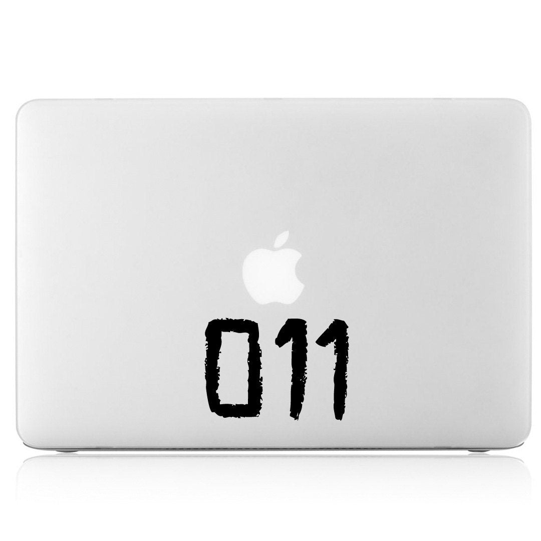 Eleven's Tattoo 011 Apple Macbook Laptop Air Pro Vinyl Decal Sticker