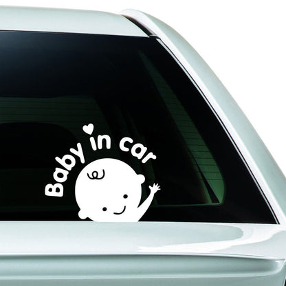 Baby in Car Decal: Hello Baby On Board Vinyl Sticker