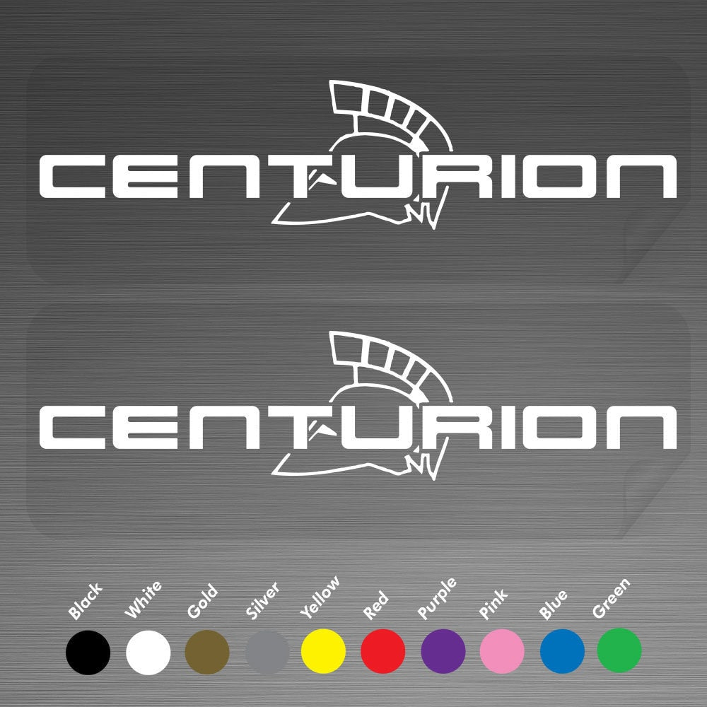 Centurion Boat Outboard Motor Marine Decals Vinyl Stickers A Set of 2