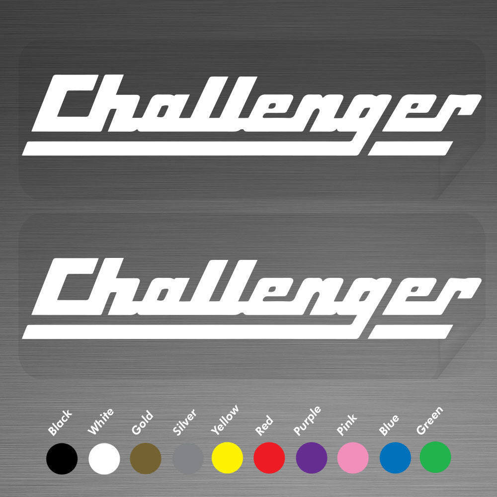 Challenger Boat Outboard Motor Marine Decals Vinyl Stickers A Pair Set of 2