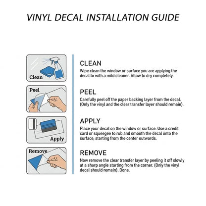 Way of the Warrior Japanese Kanji JDM Vinyl Decal Sticker - Installation Guide
